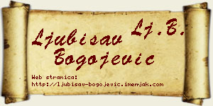 Ljubisav Bogojević vizit kartica